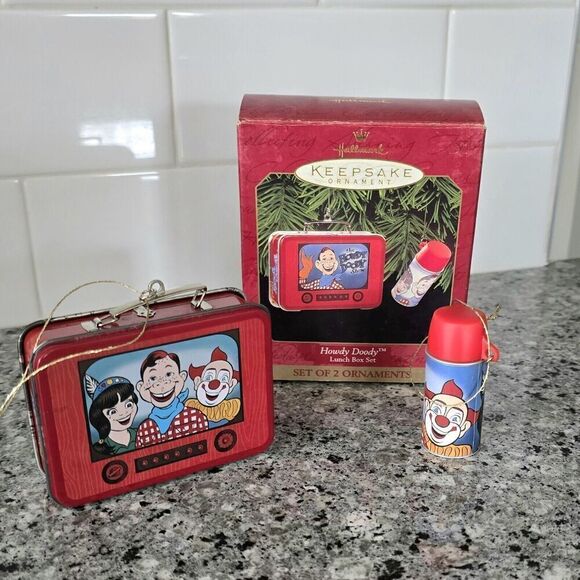 Hallmark Keepsake Ornament Howdy Doody Lunch Box Thermos Christmas TV Show 1999 - Picture 2 of 5